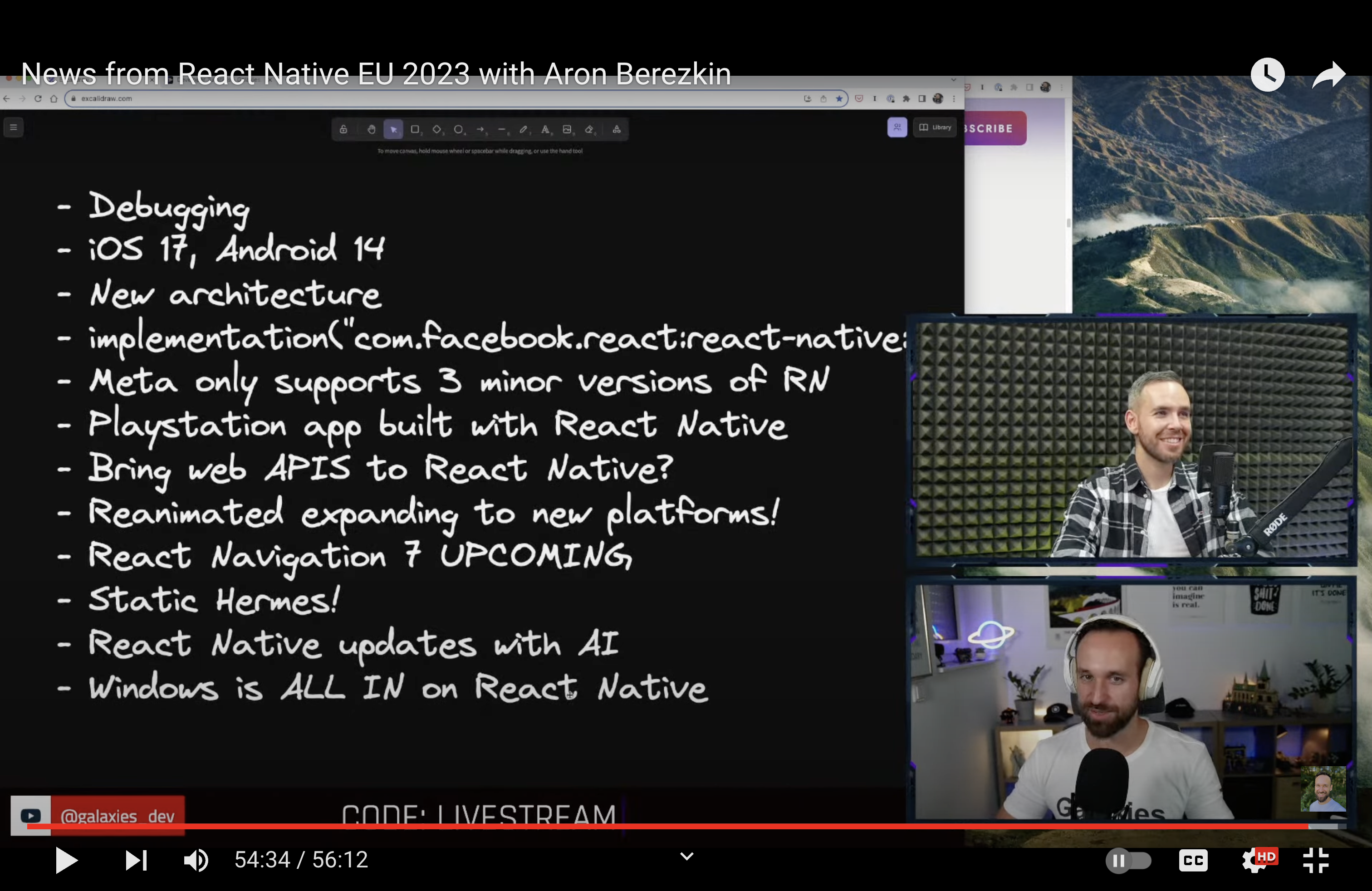 React Native EU Livestream screenshot